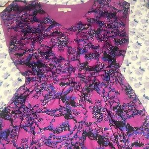 Womens silk dress with front pockets